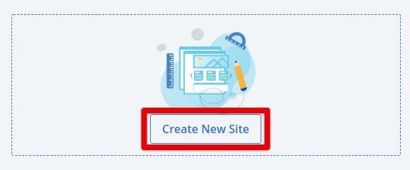 Bluehost Create New SIte