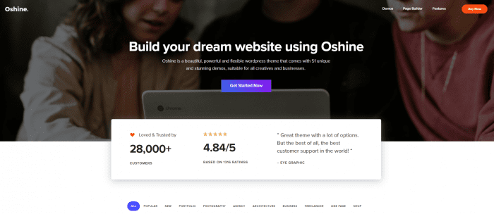 Oshine WordPress Theme Image