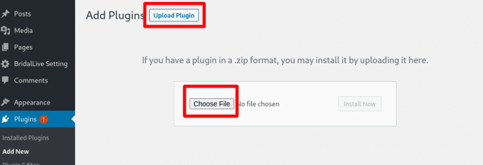 Plugin Uploader Section